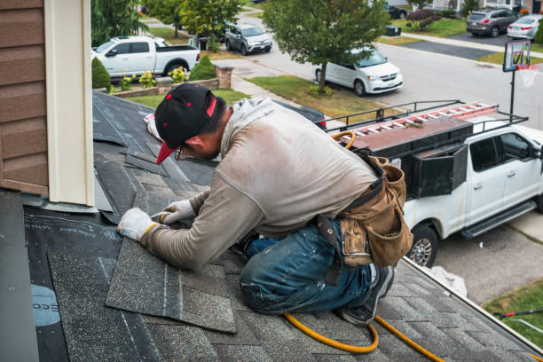 Professional Roofing technician working in Godwin, NC